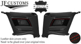 RED STITCH NAPPA LEATHER 2X REAR DOOR TRIMS FITS AUDI A5 8F S5 CABRIO 09-16