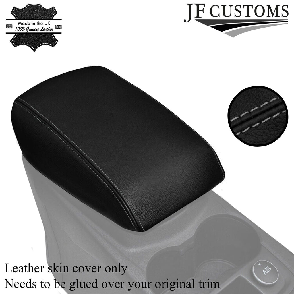 GREY STITCHING LEATHER ARMREST SKIN COVER FITS FORD FOCUS MK3 2011-2014