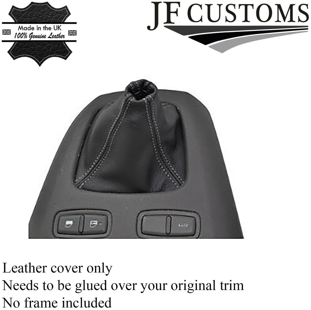 FITS FIAT IDEA GREY STITCH LEATHER GEAR GAITER CUSTOM NEW MADE IN UK