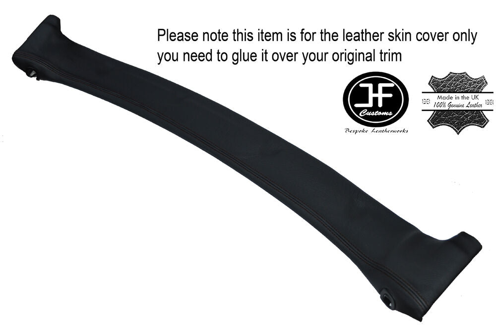 BLACK STICH TOP FRONT ROOF PANEL LEATHER COVER FITS HONDA ACURA NSX TARGA 90-05