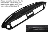 WHITE STITCH DASH DASHBOARD LEATHER COVER FITS VW T2  CAMPER VAN 1968-1976