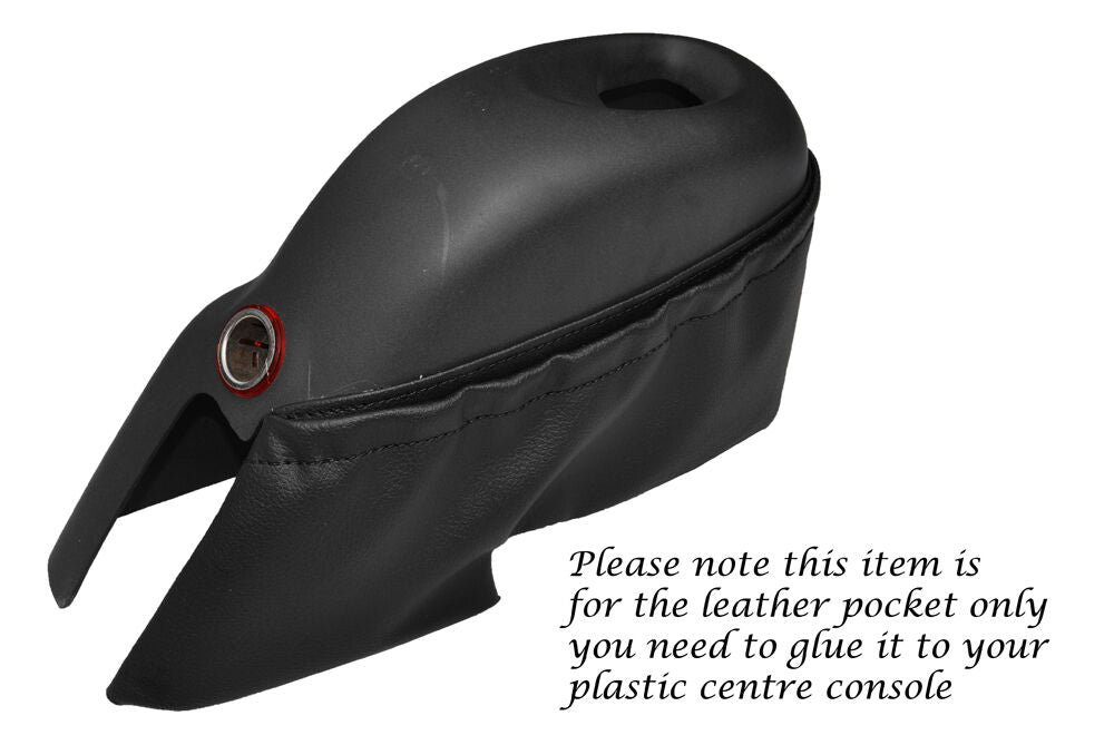 BLACK STITCH CENTRE CONSOLE POCKET COVER FITS LOTUS ELISE EXIGE S1 MK1 95-02