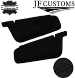 BLACK  CROSS STITCH 2X SUN VISOR COVERS FOR NISSAN SKYLINE R33 GTR GT-T 93-98
