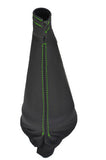 FITS austin 7 seven RUBY GEARLEATHER GAITER  green stitch CUSTOM NEW MADE IN UK