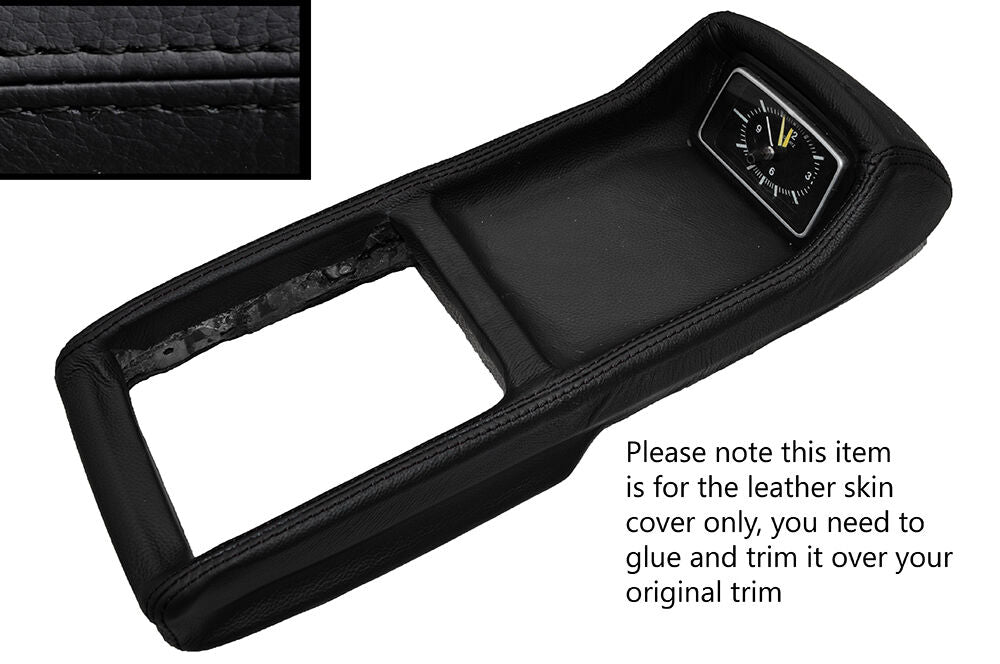 BLACK STITCH SHORT TYPE CONSOLE GEAR SURROUND SKIN COVER FITS FORD CAPRI MK3