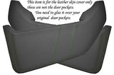GREEN STITCH FITS VW T4 TRANSPORTER CARAVELLE CAMPER 90-03 2X DOOR POCKETS