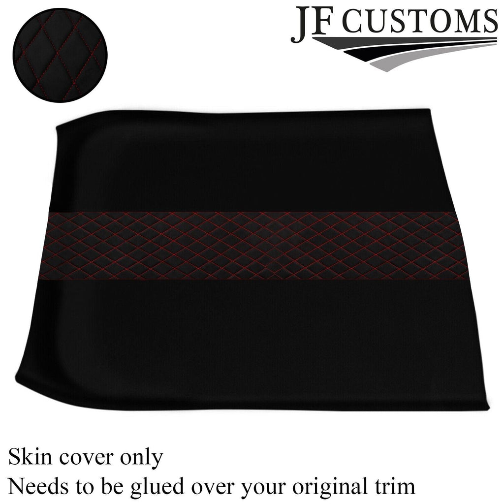 DSG2 RED DIAMOND STITCH LUXE SUEDE HEADLINER COVER FOR ROVER 25 MG ZR 99-05
