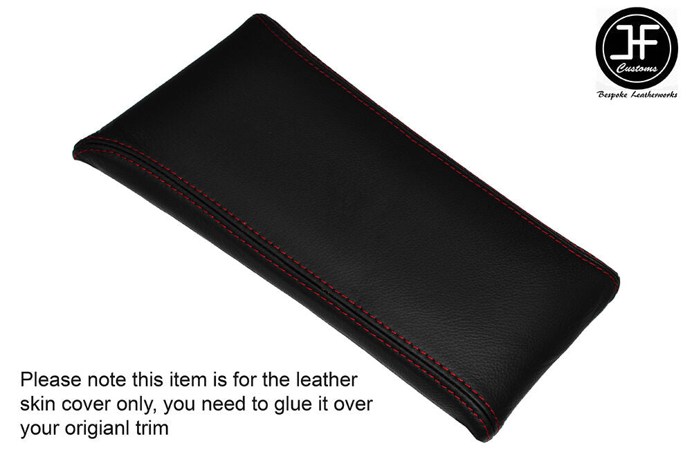 RED STITCH CENTRE CONSOLE TRIM LEATHER SKIN COVER FITS JAGUAR 420 CLASSIC
