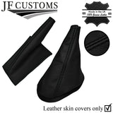 BLACK STITCH LEATHER GEAR HANDBRAKE SET FOR MINI CLASSIC ROVER AUSTIN MORRIS