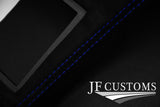 BLUE STITCH SUEDE DASH CONSOLE RADIO SURROUND COVER FOR NISSAN 350Z 33Z 03-09