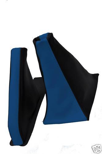 FITS MG ZR 01-05 GEAR & HANDBRAKE M BLUE BLACK GAITERS CUSTOM NEW MADE IN UK
