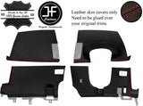 RED  STITCH 4 PIECE DASH KIT TRIM LEATHER COVERS FOR NISSAN 350Z 33Z 03-09