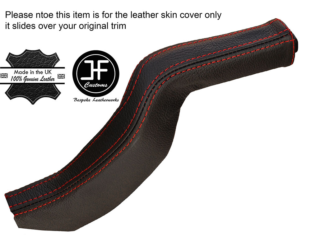 RED STITCH LEATHER SLIM HANDBRAKE GAITER E BRAKE BOOT FITS FORD MUSTANG 05-09