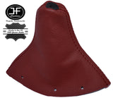 DARK RED REAL LEATHER FITS AUDI TT MK1 1998-2006 GEAR GAITER SHIFT BOOT COVER