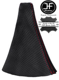 RED  STITCH PERFORATED LEATHER GEAR GAITER FOR LAND ROVER FREELANDER 03-05