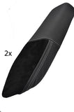 white stitching FITS LOTUS EXIGE/ELISE 2 X  SILL PANEL TRIM COVERS BLACK & SUEDE