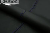 DARK BLUE STITCH 2 PIECE FRONT DASH PANEL LEATHER COVER FOR FIAT 500 2015-2020