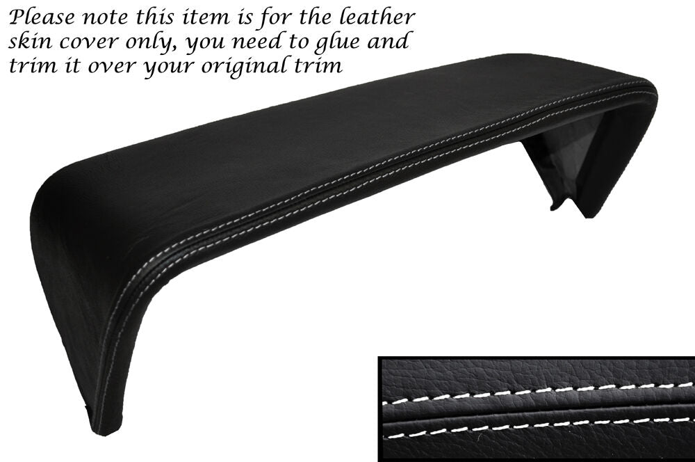 WHITE STITCH DASHBOARD BINNACLE LEATHER SKIN COVER FITS VAUXHALL OPEL MANTA B