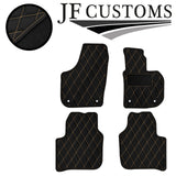 CREAM DIAMOND VINYL 4X TAILORED FLOOR CARPETS FOR SKODA SUPERB MK2 08-15 JF1