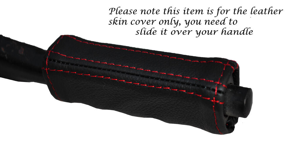 RED STITCH HANDBRAKE HANDLE LEATHER COVER FITS MERCEDES SL C107 R107 71-89