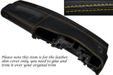 YELLOW STITCH DASH DASHBOARD LEATHER SKIN COVER FITS NISSAN SUNNY PULSAR GTIR