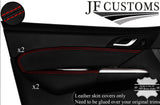 RED STITCH  2X FRONT DOOR TRIM + ARMREST COVRS FOR HONDA CIVIC TYPE R  06-12 5DR