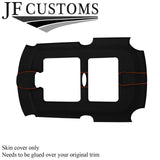 ORANGE STITCH LUXE-SUEDE SUN ROOF HEADLINER COVER FOR BMW MINI R50 R53 01-06