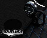 L BLUE DIAMOND STITCH VINYL 4X TAILORED FLOOR CARPETS FOR BMW MINI F56 13-21 JF1