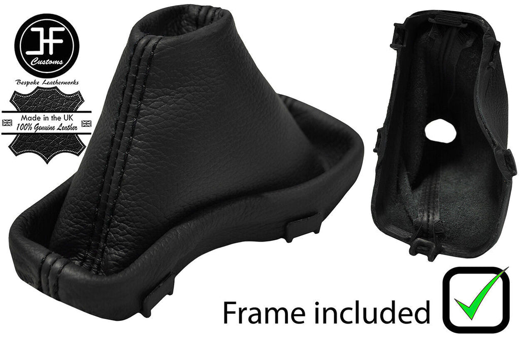 BLACK STITCH LEATHER AUTOMATIC GEAR +PLASTIC FRAME FOR JAGUAR X-TYPE 08-10
