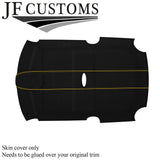 YELLOW STITCH SUEDE ROOF LINING HEADLINER COVER FOR BMW MINI R50 R53 01-06
