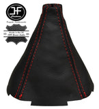 RED STITCHING REAL LEATHER MANUAL GEAR GAITER FITS HONDA PRELUDE 1997-2002