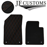 TAN DIAMOND STITCH VINYL 4X TAILORED FLOOR CARPETS FOR CITROEN C6 05-12 JF1