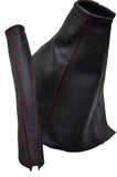 RED STITCH FITS FORD SIERRA MK2 1987-1993 GEAR + HANDBRAKE GAITER  LEATHER