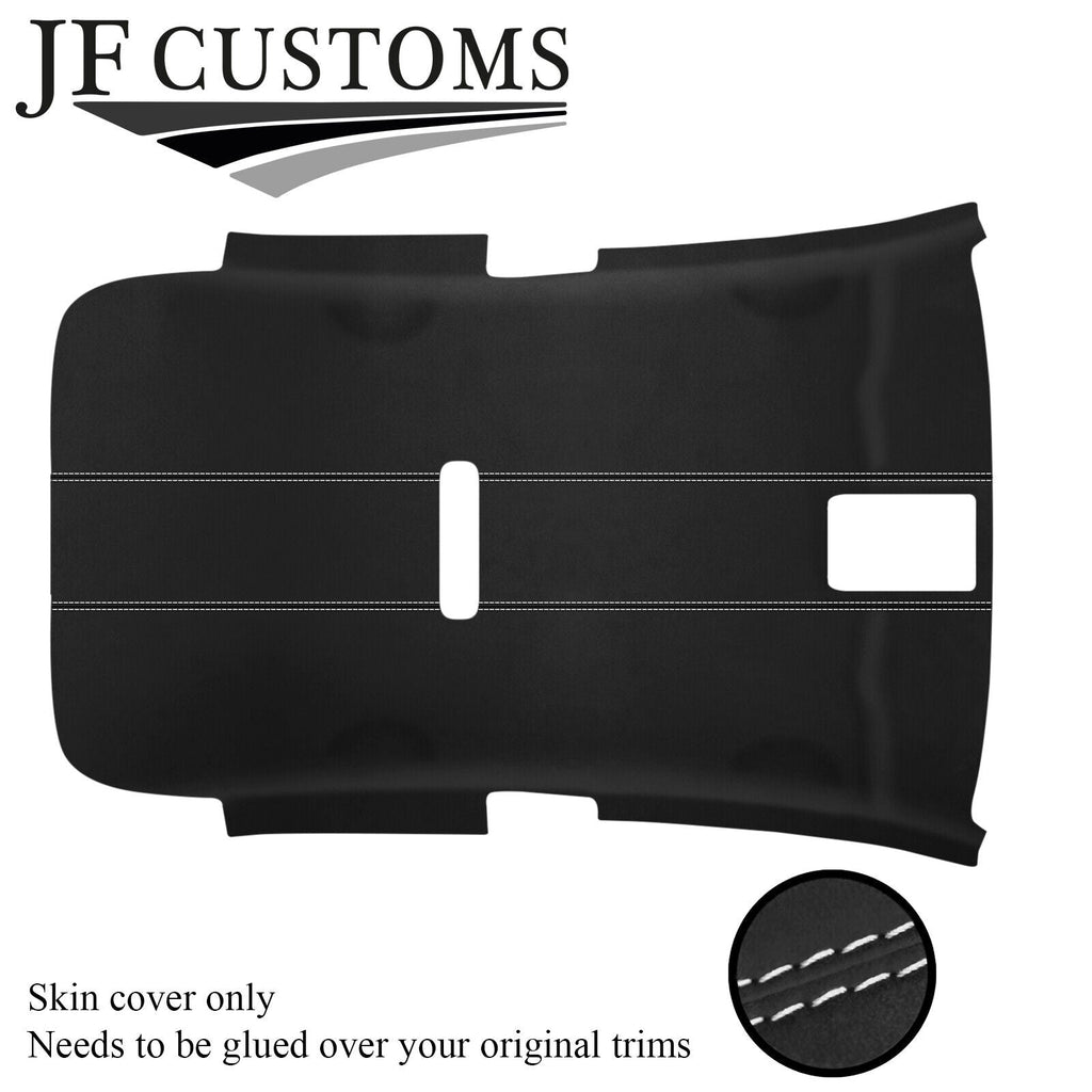 WHITE STITCH D GREY LUXE-SUEDE NON SUNROOF HEADLINER FOR VW GOLF MK6 09-14 3DR