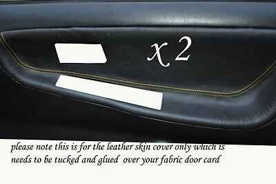 YELLOW STITCH FITS NISSAN 200 SX S13 88-93  2 X DOOR CARD TRIM COVERS ONLY