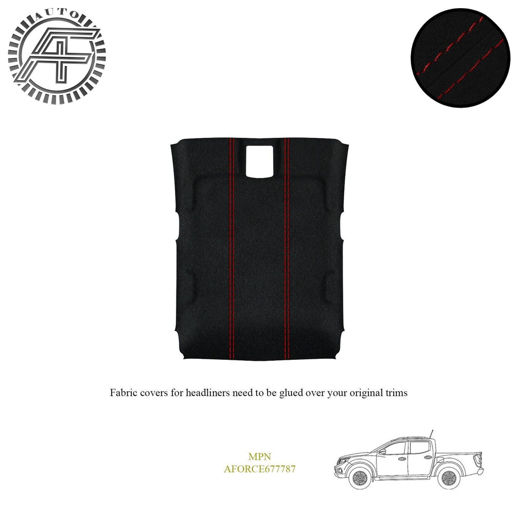 LUXE SUEDE CUSTOM HEADLINER COVER FOR NISSAN NAVARA D23 MK3 PICKUP 2014-PRESENT