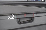 red sttiching FITS VAUXHALL OPEL ZAFIRA B 05-11 2X DOOR HANDLE LEATHER COVERS