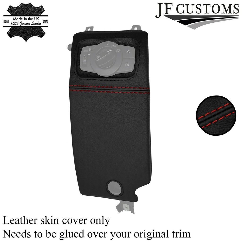 D RED STITCH HEADLIGHT SWITCH TRIM COVER FOR BMW 1 SERIES E81 E82 E87 E88 07-13