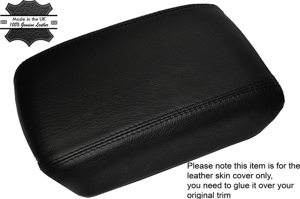 BLACK STITCHING LEATHER ARMREST SKIN COVER FITS NISSAN X-TRAIL T31 2008-2014