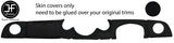 BLACK STITCH 5 PIECE DASH KIT SUEDE COVERS FOR BMW MINI ONE COOPER S 00-04 DSG2