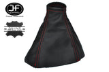 RED STITCH FITS MERCEDES SPRINTER VAN DARK BLACK GEAR GAITER GENUINE LEATHER