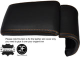 ORANGE STITCHING LEATHER ARMREST COVER FITS ALFA ROMEO GIULIETTA 2010-2016