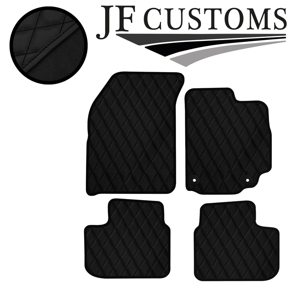 BLACK DIAMOND STITCH VINYL 4X TAILORED FLOOR CARPETS FOR SUZUKI SX4 MK1 06-13