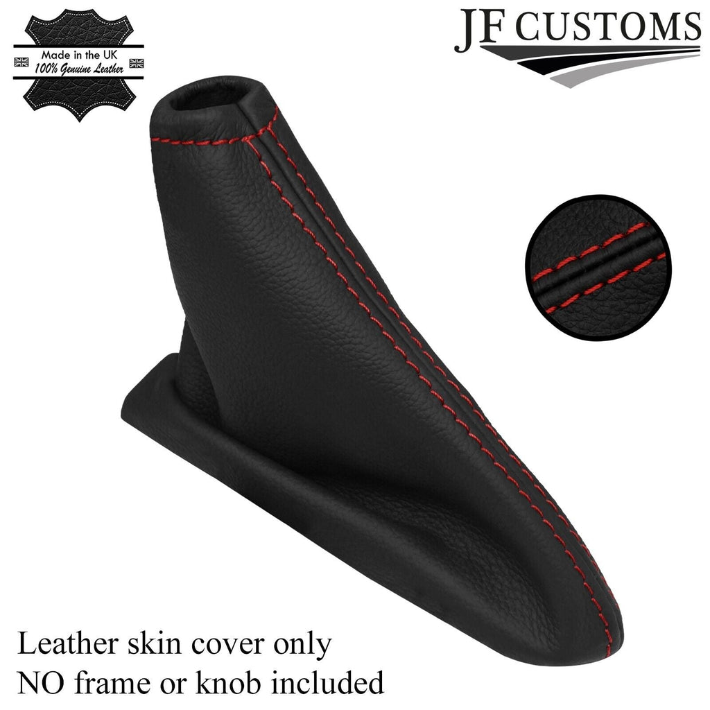 FITS VOLVO C30 06-13 DARK RED STITCH LEATHER HANDBRAKE GAITER CUSTOM NEW