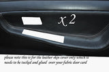 WHITE  STITCH FITS NISSAN 200 SX S13 88-93  2 X DOOR CARD TRIM COVERS ONLY