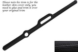 BLACK STITCHING LOWER DASH PANEL LEATHER SKIN COVER FITS AUSTIN A30 A35