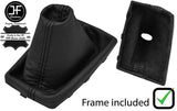 BLACK STITCH LEATHER AUTOMATIC GEAR +PLASTIC FRAME FOR HYUNDAI ELANTRA 14-16