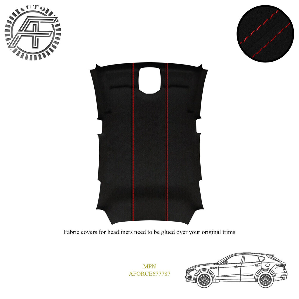 LUXE SUEDE HEADLINER COVER FITS MASERATI LEVANTE 2017-2024 CUSTOM NEW MADE IN UK