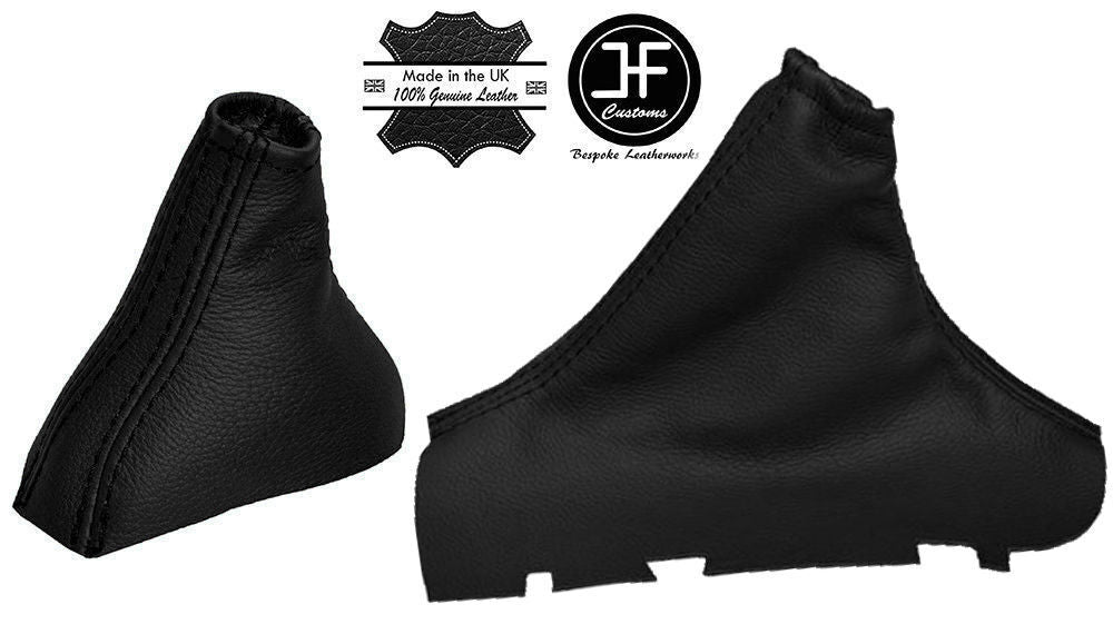 BLACK  REAL LEATHER AUTOMATIC GEAR & HANDBRAKE GAITER FOR VOLVO S80 1998-2006