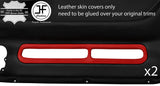 RED REAL LEATHER 2X DOOR POCKET TRIM COVERS FOR SKYLINE R32 GTS GTR 89-94